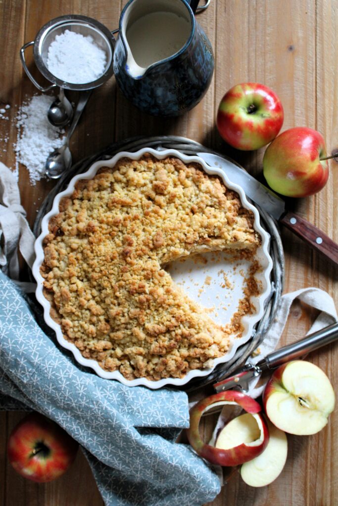  Crumble cu mere