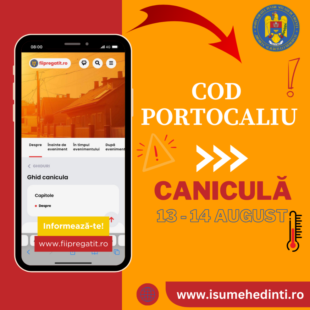 Recomandări pentru zilele caniculare