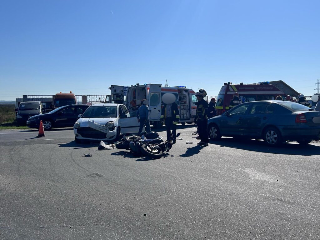 Accident mortal la Băbeni. Un motociclist a murit
