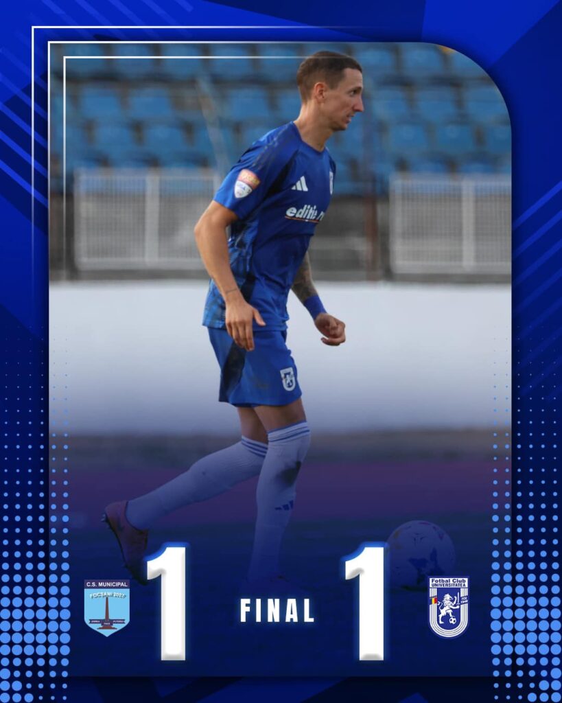 Liga 2 / FCU Craiova a obţinut doar o remiză la Focşani