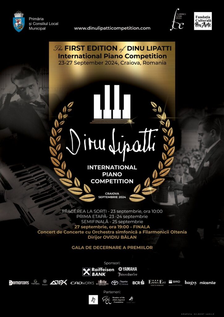Începe prima ediție a Concursului Internațional de Pian „Dinu Lipatti” Craiova
