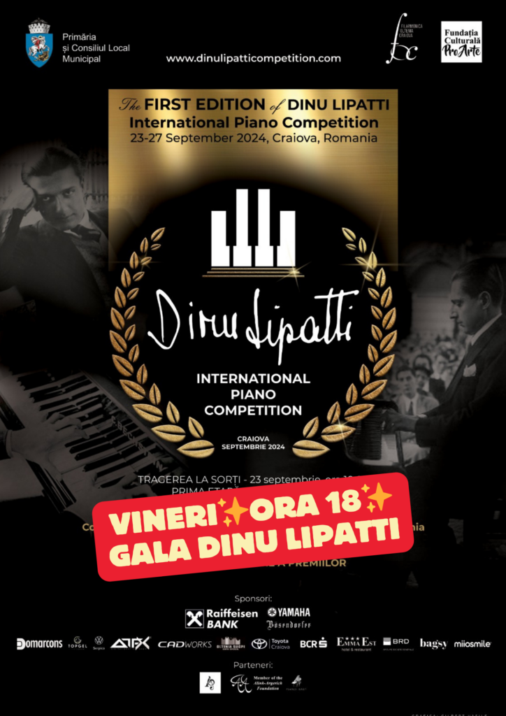 Craiova: Prima ediție a Concursului Internațional de Pian Dinu Lipatti își desemnează câștigătorii