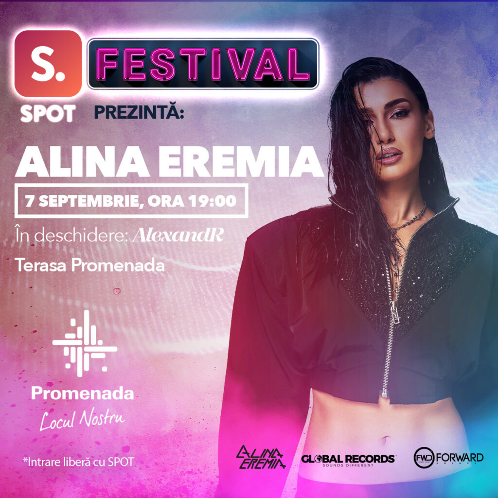 SPOT Festival revine în Promenada cu un concert susținut de Alina Eremia