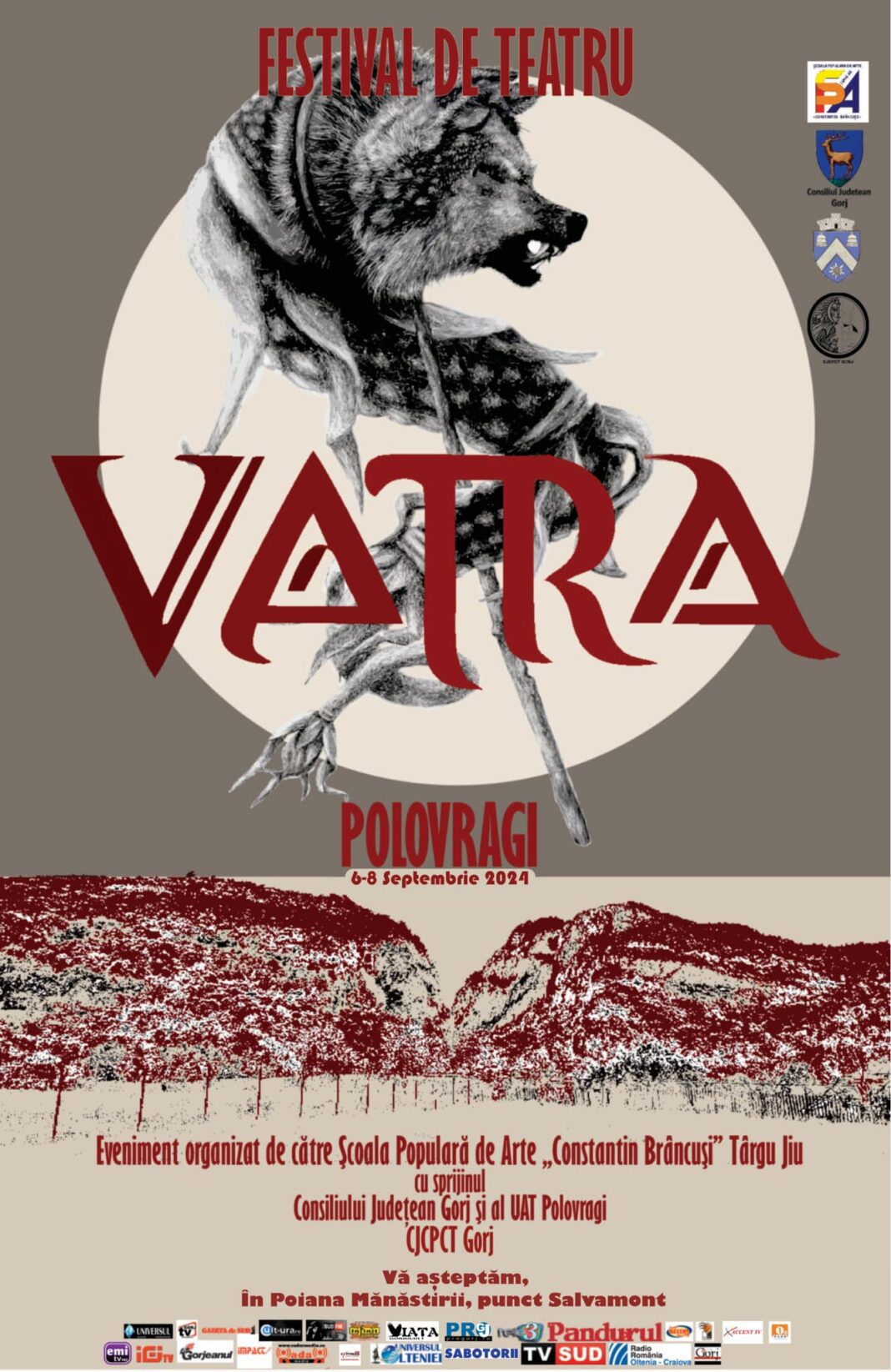 Vatra, Polovragi Festivalul de teatru va avea loc în perioada 6 – 8 septembrie