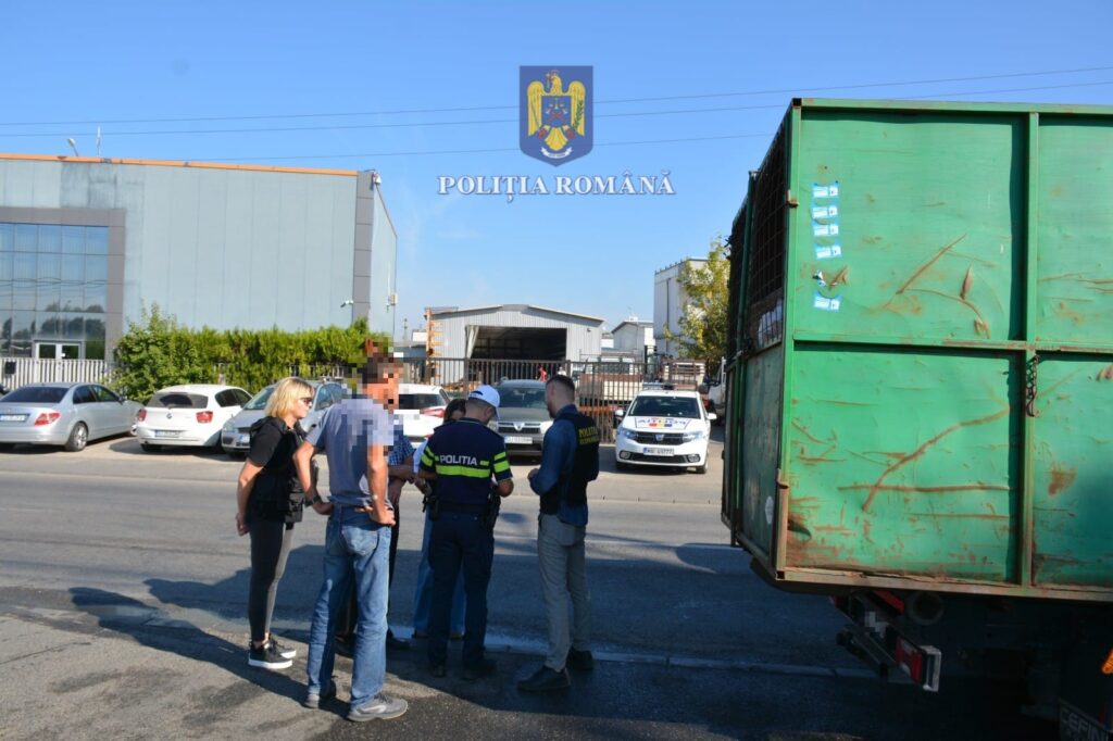 Dolj: Acțiune a polițiștilor la regimul deșeurilor și substanțelor periculoase