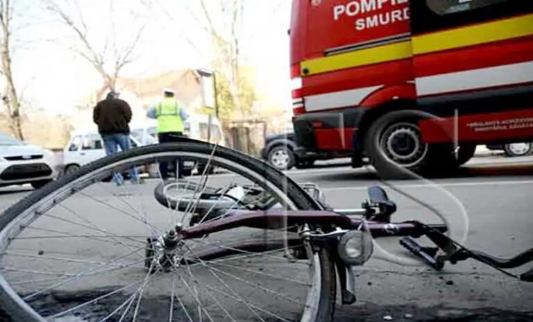 Daune de 30.000 de euro pentru accidentarea unui biciclist