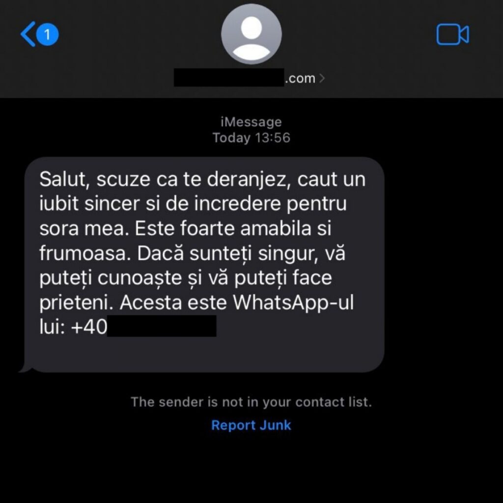 „Salut, scuze că te deranjez, caut un iubit pentru sora mea“, un nou tip de fraudă