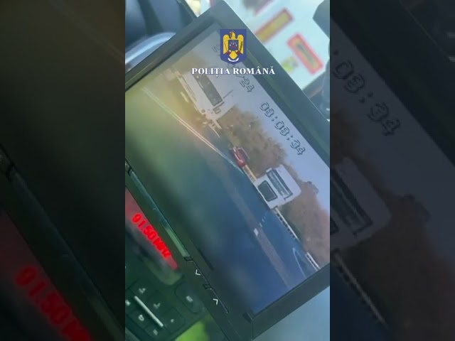 (VIDEO) Șofer care era un pericol pentru ceilalți participanți la trafic, tras pe dreapta