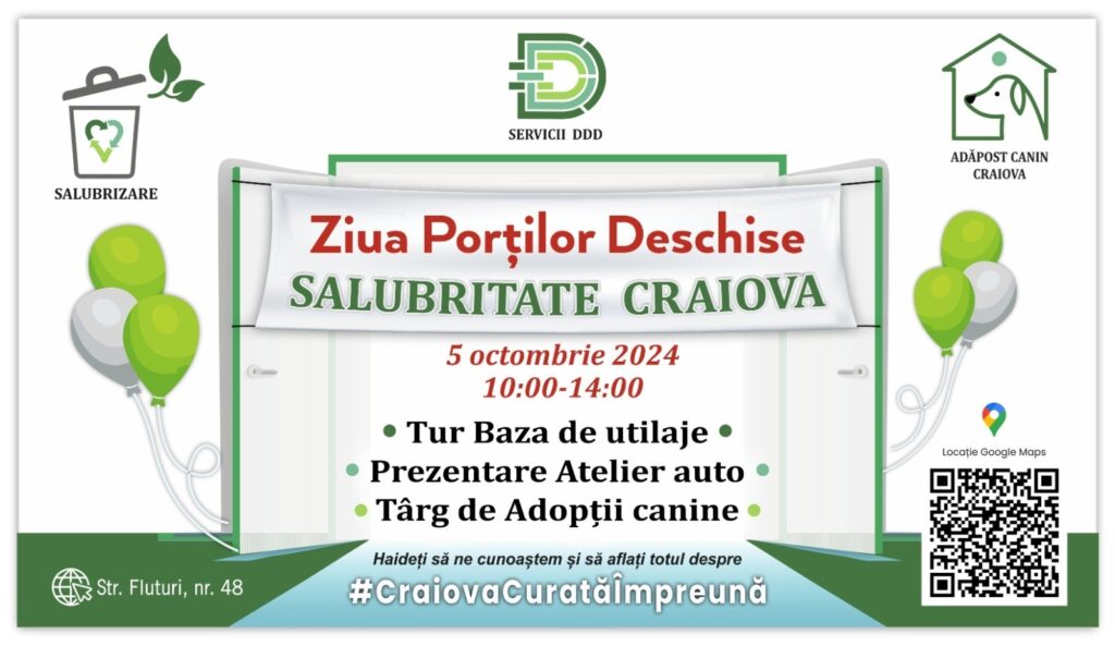 Salubritate Craiova își deschide porțile pentru craioveni