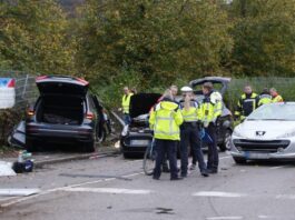 Când salvatorii au ajuns la locul accidentului au acoperit cele trei cadavre lângă șosea