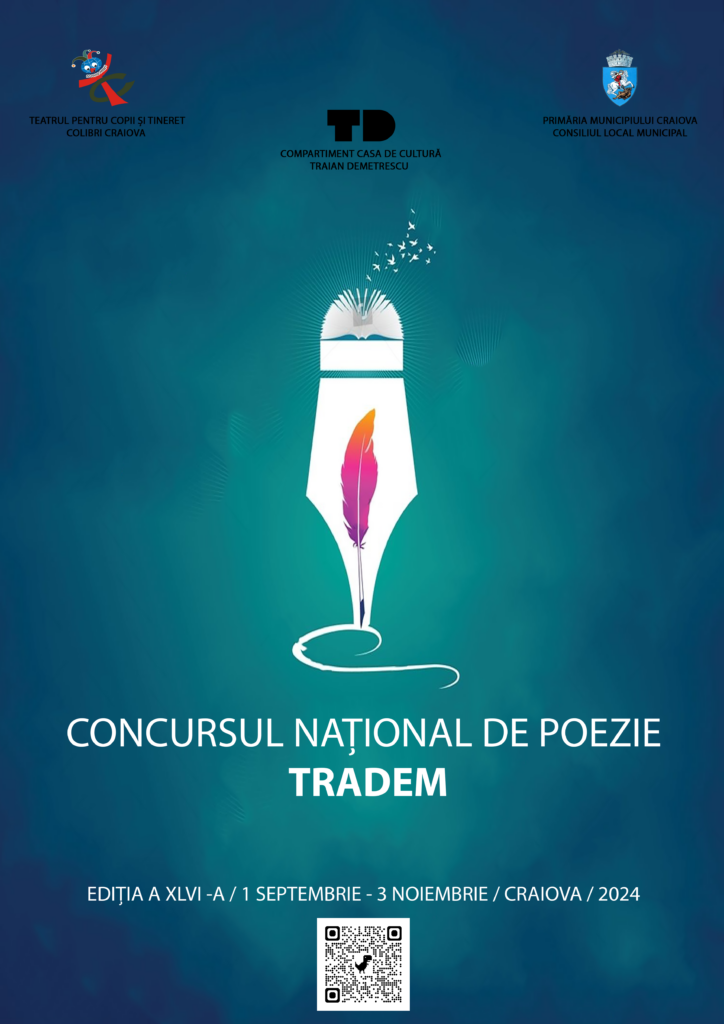 Craiova: Înscrieri la Concursul Național de Poezie TRADEM 2024