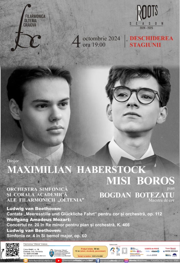 Deschiderea Roots Season – 120 de ani de Filarmonică la Craiova