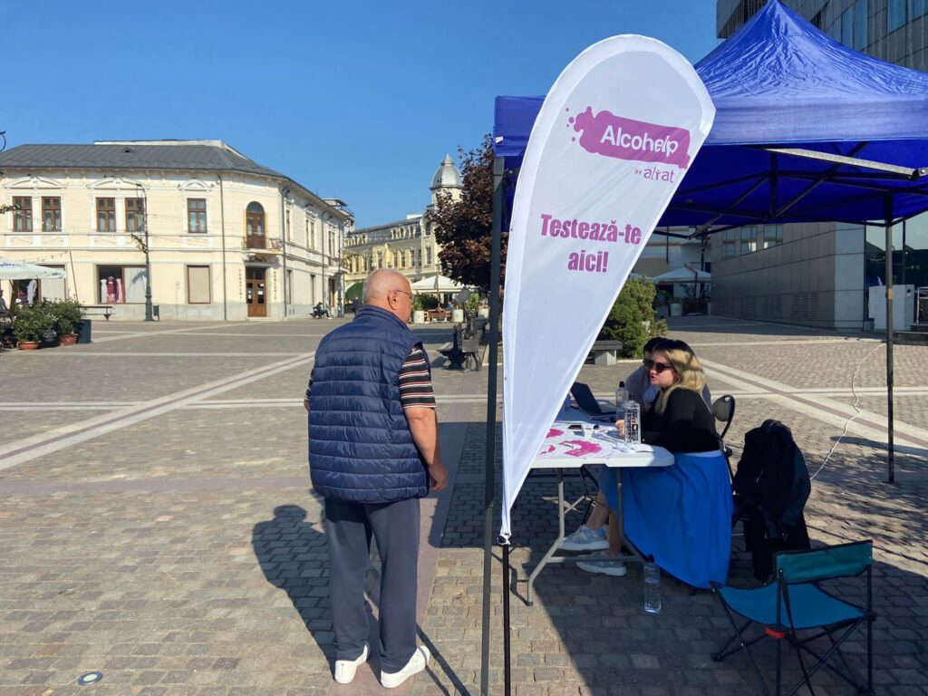 Caravana Alcohelp by ALIAT de evaluare a consumului personal de alcool ajunge în Craiova