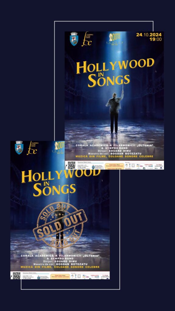 „Hollywood in Songs” la Filarmonica ”Oltenia” Craiova