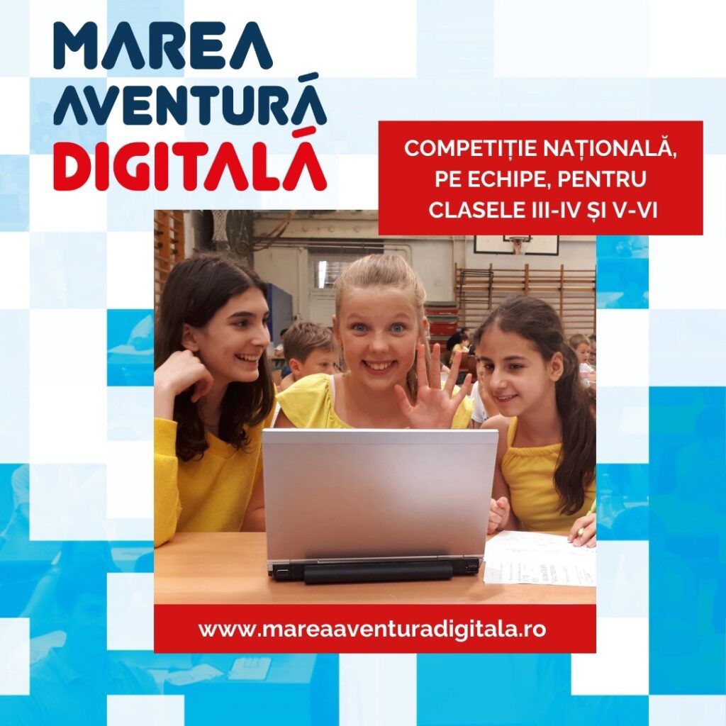 Marea Aventură Digitală – Cea mai nouă competiție digitală națională pentru copii