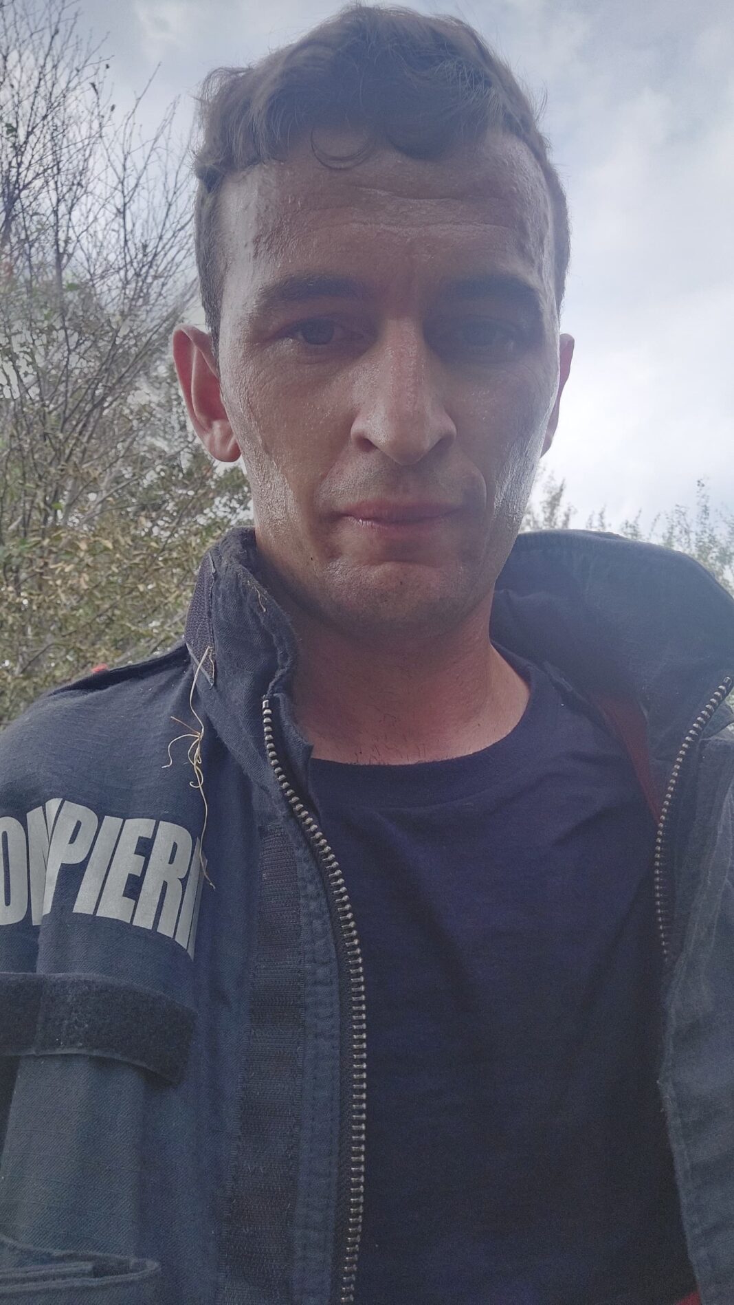 Plutonier Bolbotină Iulian, din cadrul Detașamentului de Pompieri Orșova