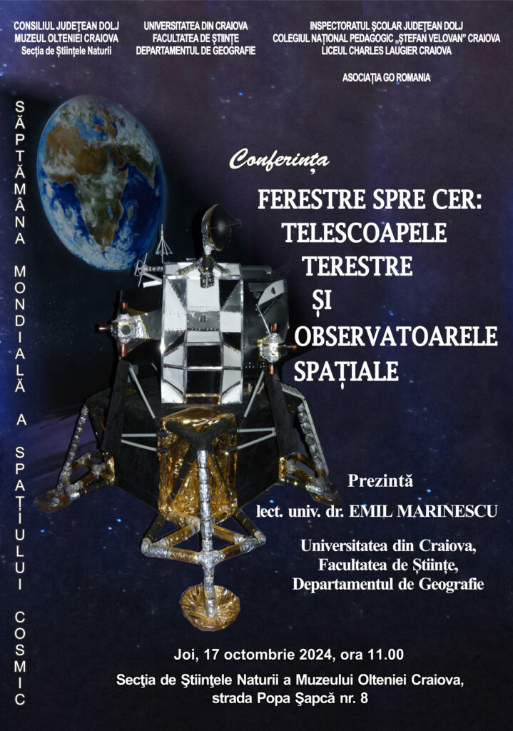 Manifestări cultural-educative dedicate Săptămânii Mondiale a Spaţiului Cosmic