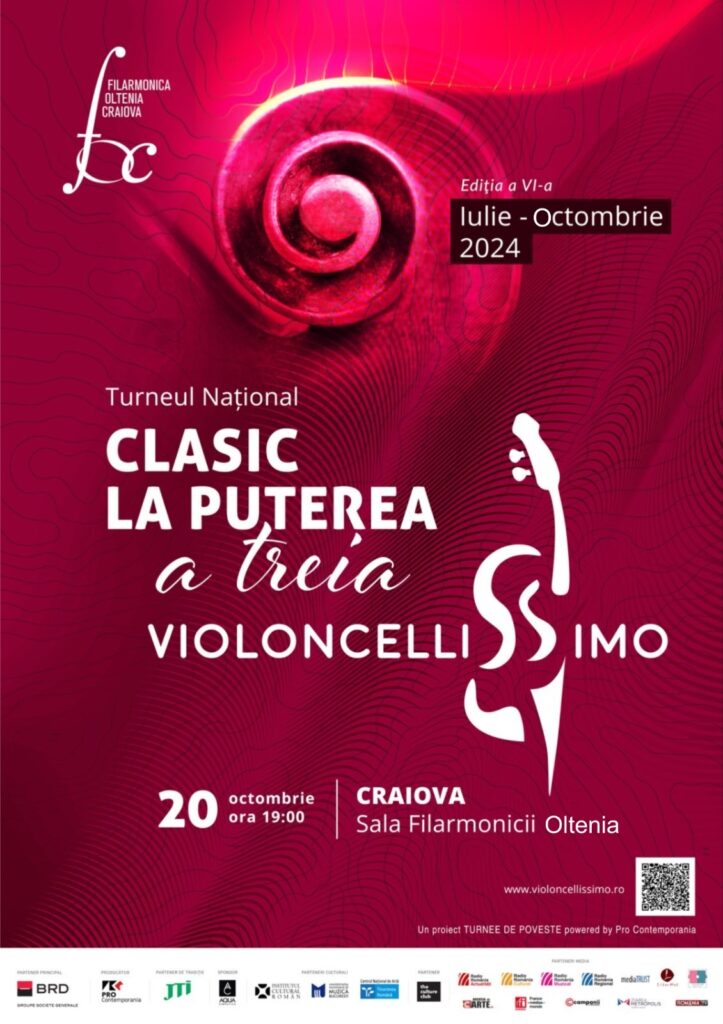 Turneul național Violoncellissimo – Clasic la puterea a treia, la Craiova
