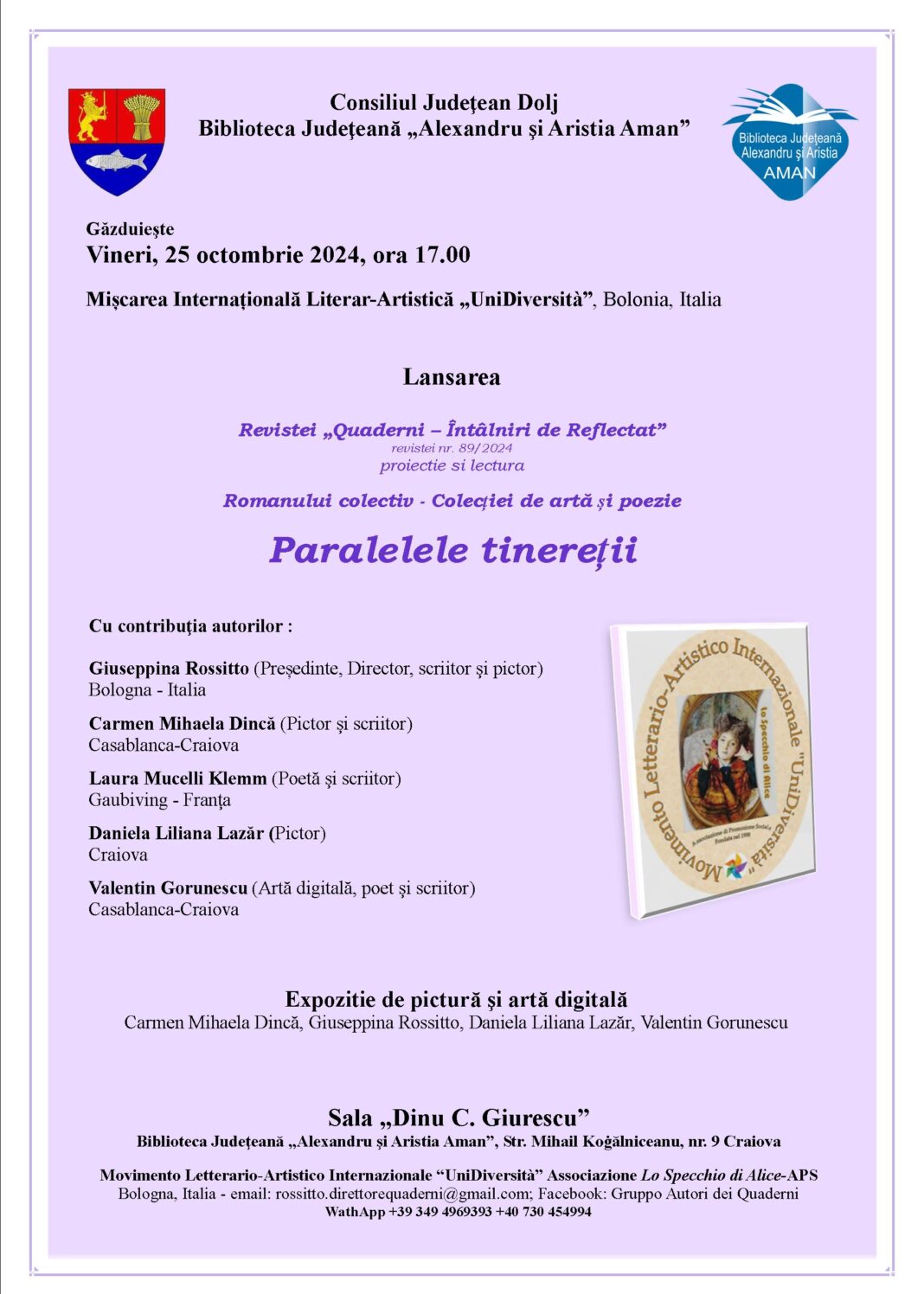 afiș 25 octombrie