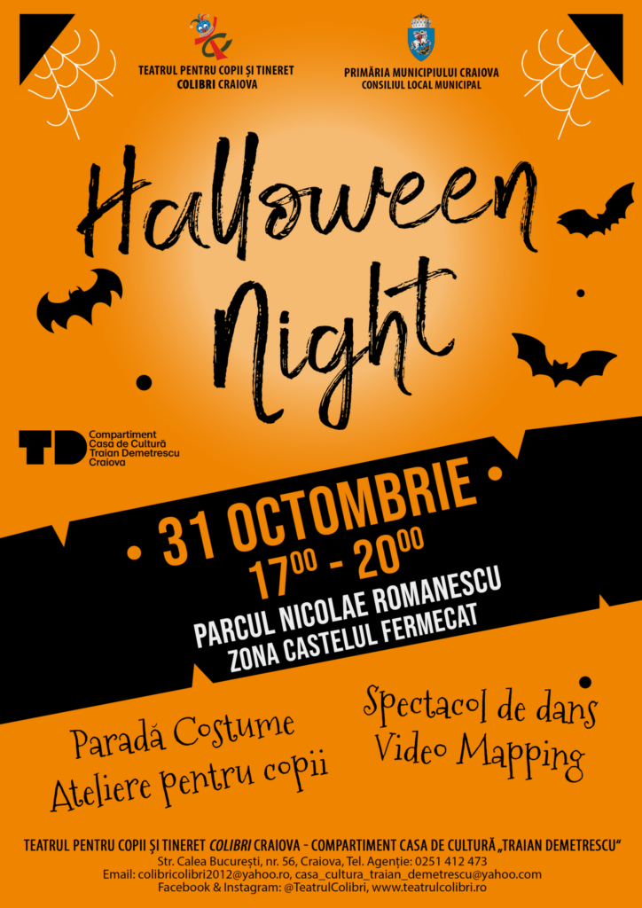 Craiova: Halloween Night, joi în Parcul Romanescu