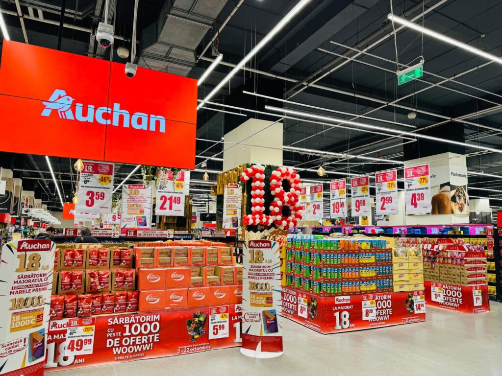 Auchan sărbătorește majoratul cu peste 1.000 de oferte și reduceri de neratat. Iată ofertele săptămânii!