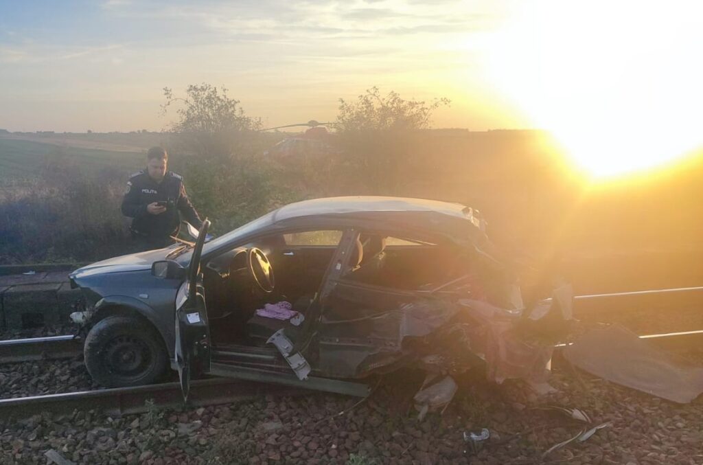 Accidentul din Gara Țărțăl, provocat de un șofer de 25 de ani
