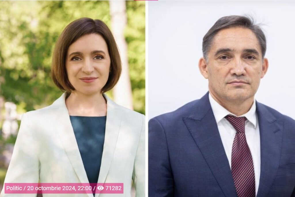 Maia Sandu şi Alexandr Stoianoglo, în turul doi, potrivit rezultatelor preliminare