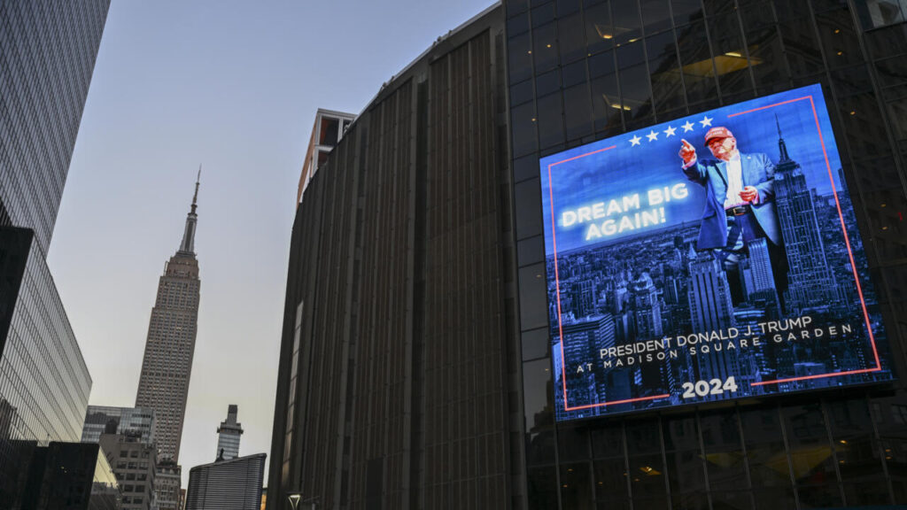 Trump miting la Madison Square Garden din New York