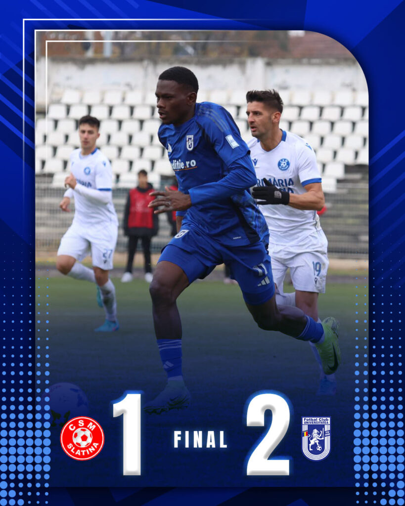 Liga 2 / Vali David a găsit formula câştigătoare: CSM Slatina – FCU 1-2