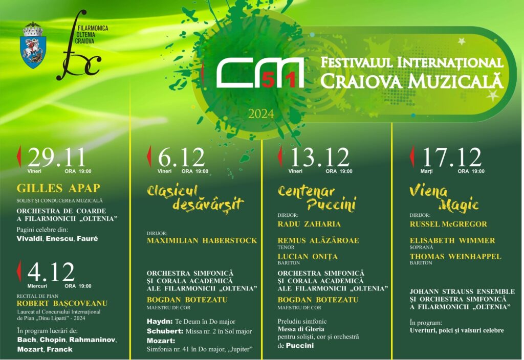 Festivalul Internațional „Craiova Muzicală” – Ediția 51