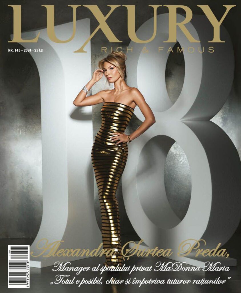 Revista Luxury dedică un material amplu Alexandrei Șurtea Preda în numărul aniversar: Un nume care „a reușit să strălucească prin devotament, inovație și leadership”