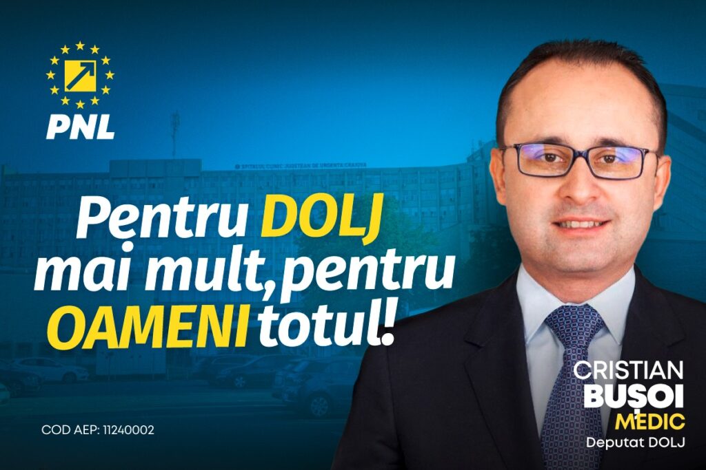 Cristian Bușoi (PNL): Sănătatea doljenilor, prioritate liberală! (Cod AEP: 11240002)
