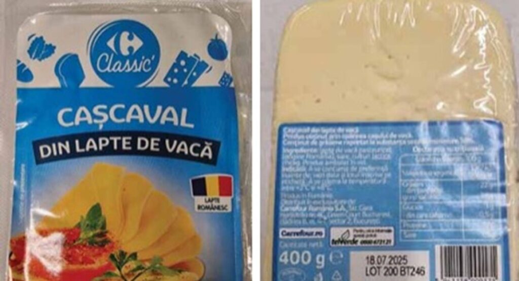 Carrefour retrage un loc de caşcaval din cauza unei bacterii