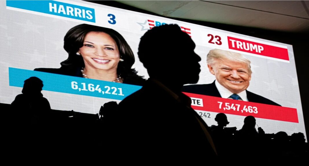 harris, trump