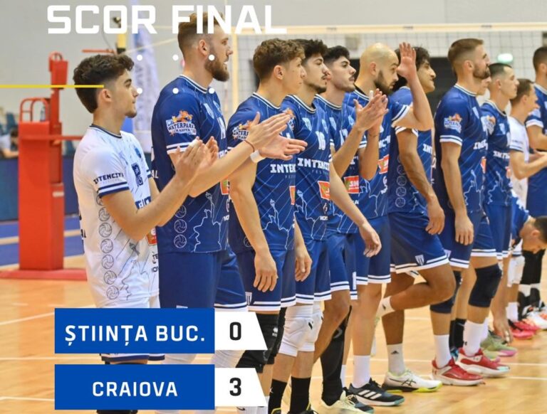 Volei (m) / SCMU Craiova a luat toate punctele din deplasarea de la București