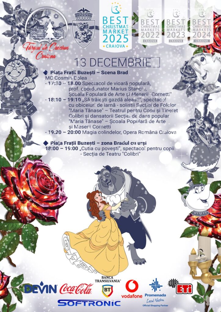 Un weekend de poveste la Târgul de Crăciun din Craiova