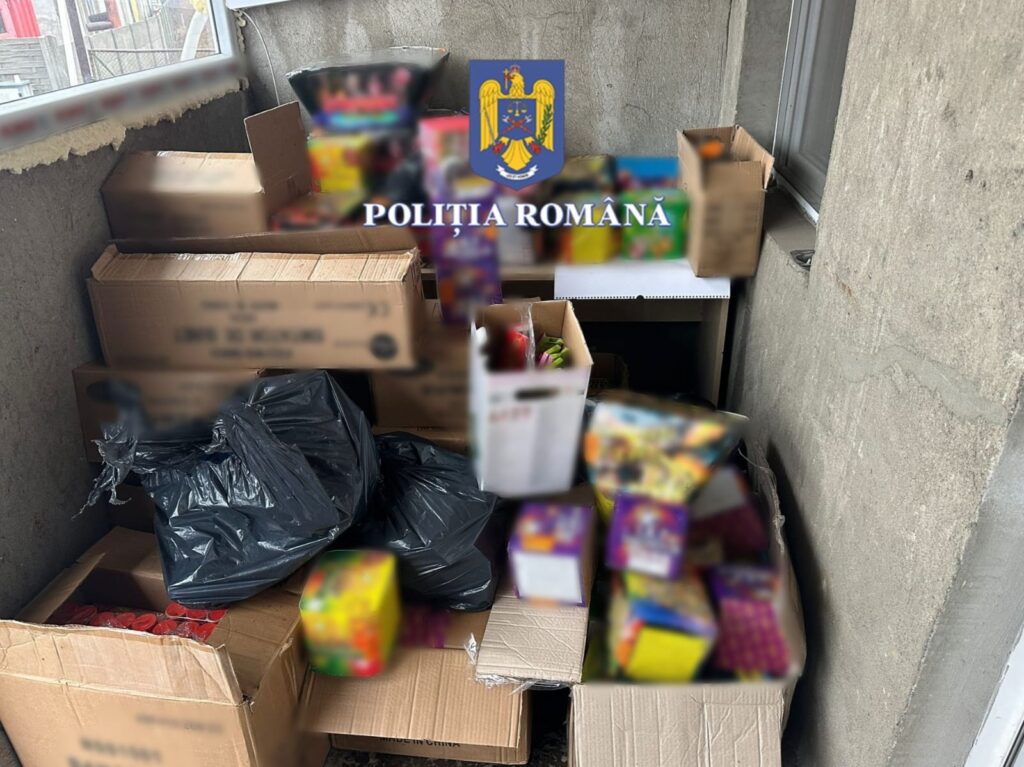 Olt: 550 de kilograme de articole pirotehnice, ridicate de polițiști