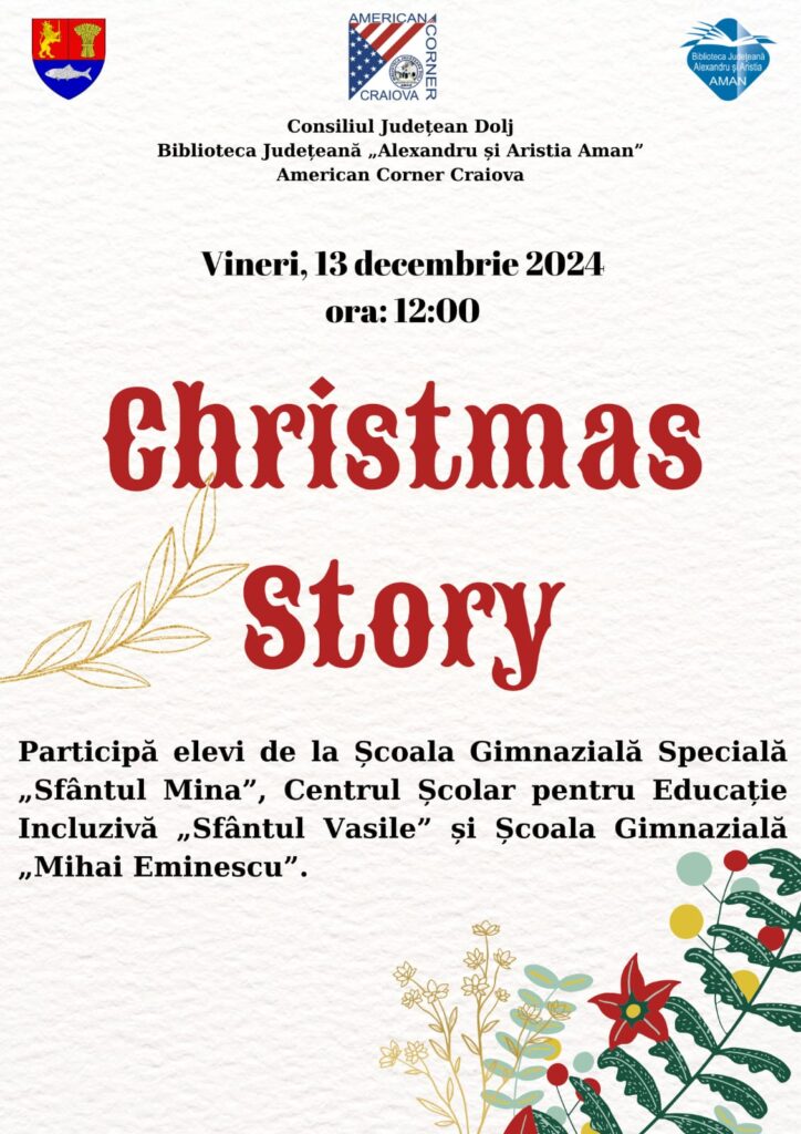 „Christmas Story”, atelier de Sărbători la Biblioteca Aman