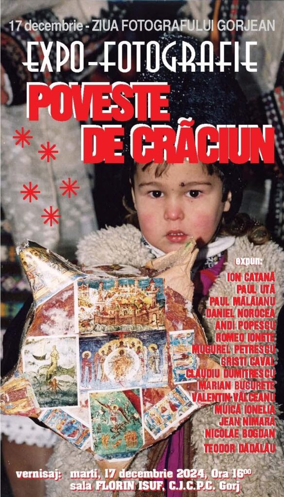 Expoziție de fotografie „Poveste de Crăciun”, la Târgu Jiu