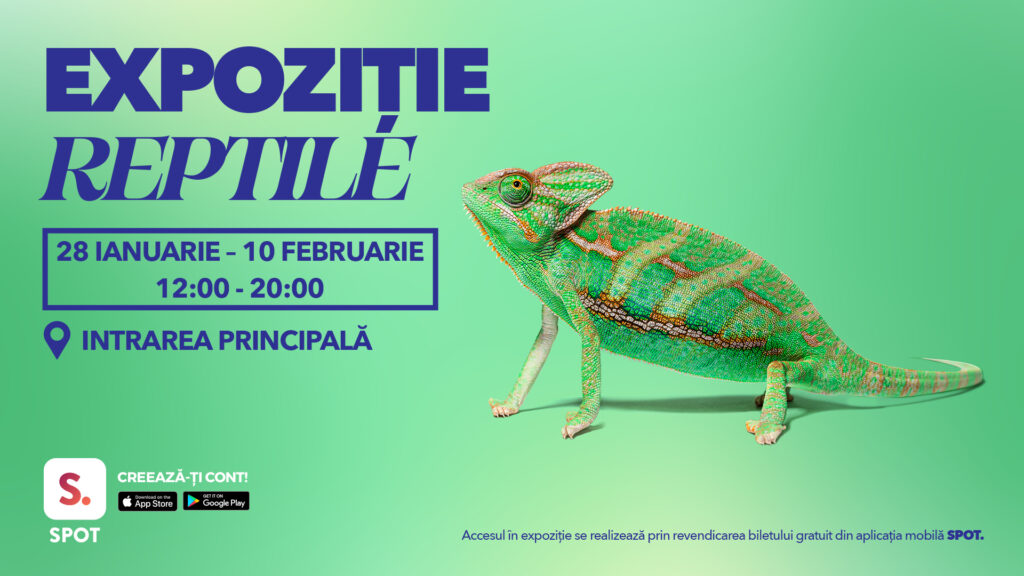 Promenada Craiova găzduiește o expoziție specială de reptile