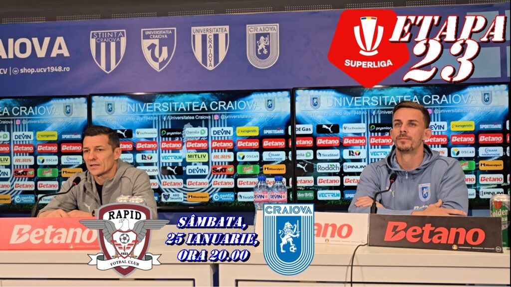 Costel Gâlcă şi Nicuşor Bancu au prefaţat derbiul Rapid – “U” Craiova