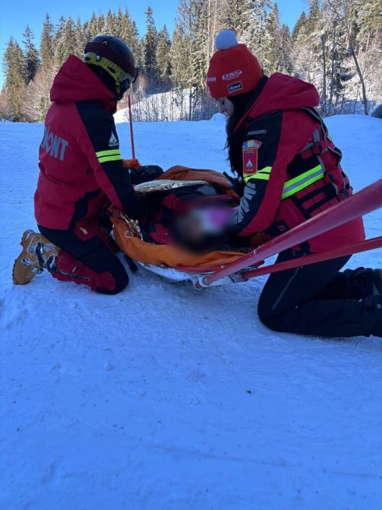 Schior în stare gravă, în urma unui accident pe o pârtie din Predeal