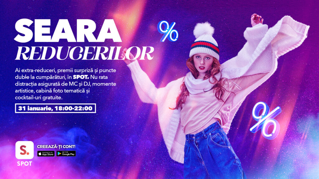 Promenada Craiova îi așteaptă pe vizitatori cu promoții și premii garantate la „Seara Reducerilor”