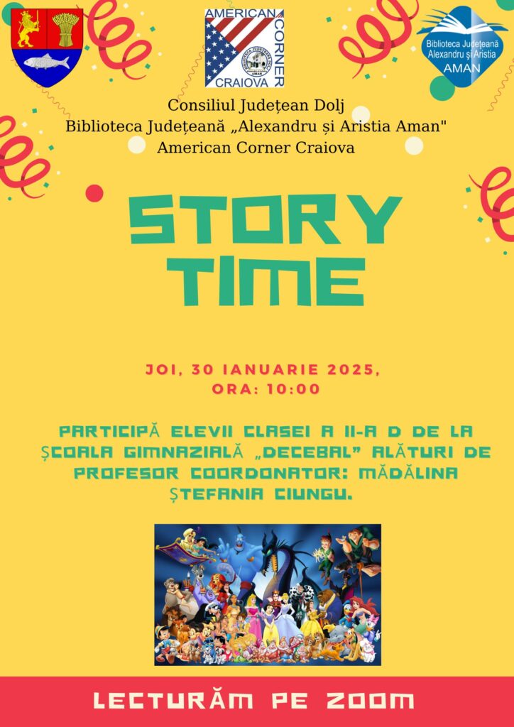Sesiune de lectură în cadrul proiectului: „Story Time“, la „Aman“