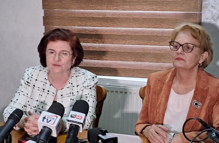 Doctorița Cătălina Poiană, președinta Colegiului Medicilor din România, s-a aflat vineri la Spitalul Județean de Urgență din Târgu Jiu,