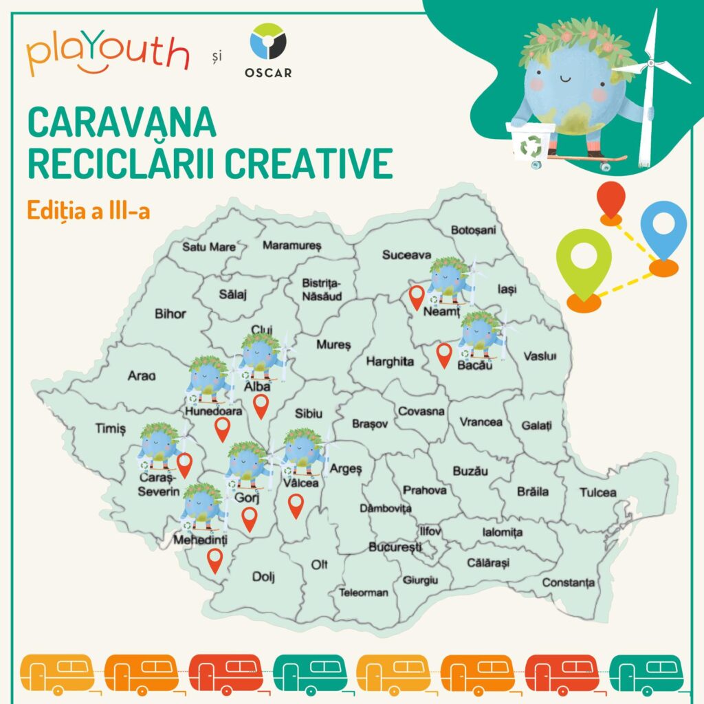 Caravana Reciclării Creative ajunge în județul Gorj