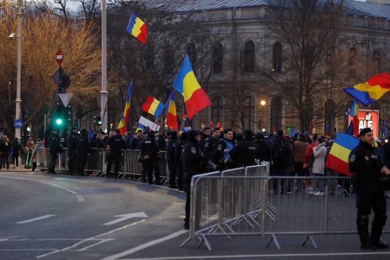 (VIDEO) Protest AUR faţă de anularea alegerilor