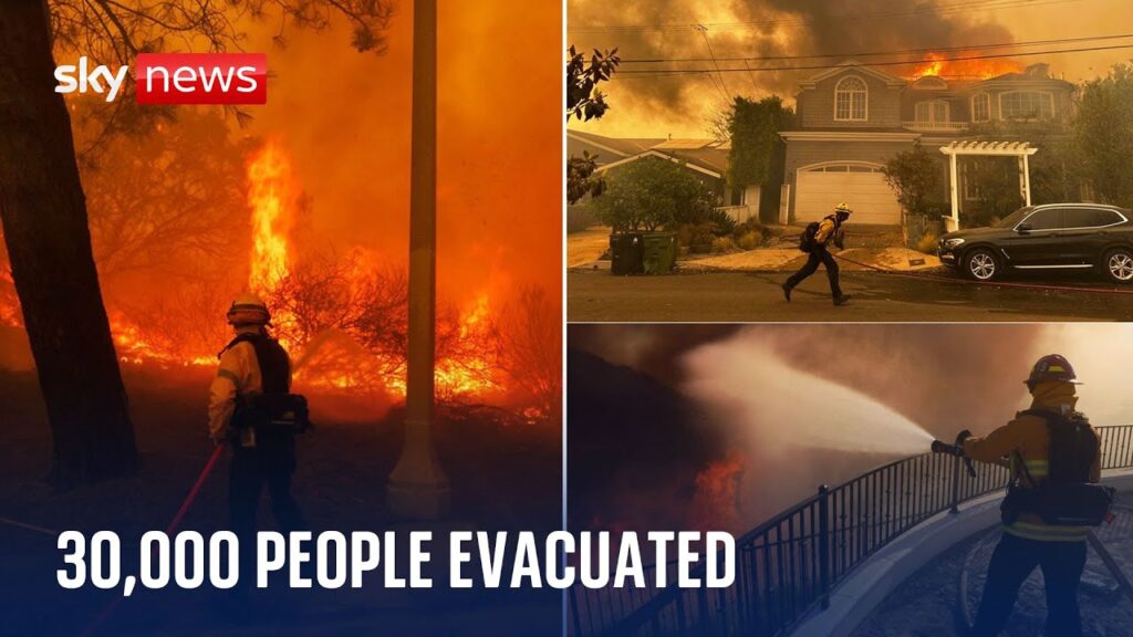 VIDEO: Incendiu major în Los Angeles
