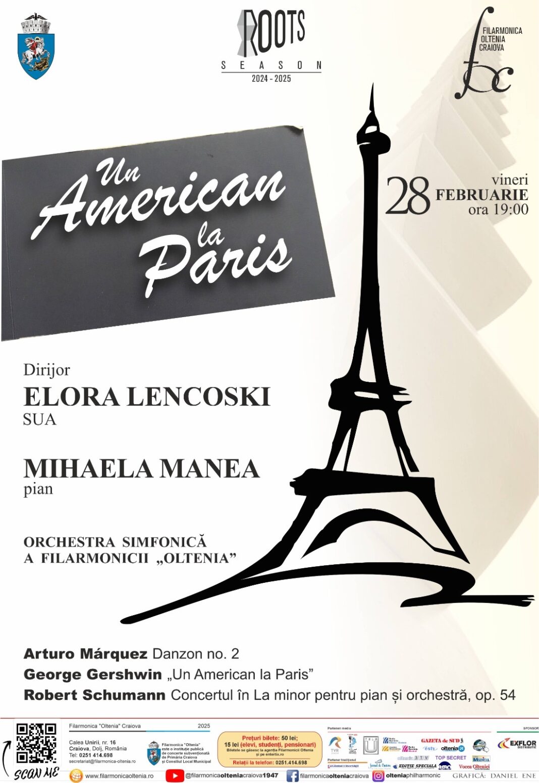 O călătorie muzicală de la Paris în Mexic la Filarmonica „Oltenia” Craiova