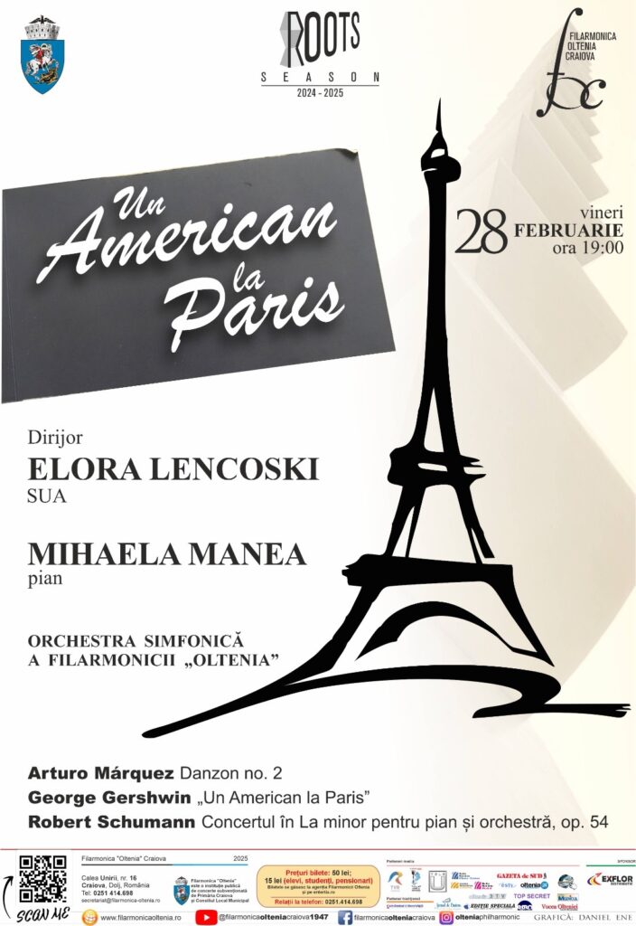 O călătorie muzicală de la Paris în Mexic la Filarmonica „Oltenia” Craiova